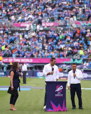 Neroli Meadows Instagram - An incredible privilege to host my fourth India v Pakistan clash in a World Cup. The josh is high in NYC!!! 

Thanks to @robertcianflone for the first snap!!