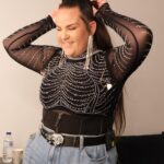 Netta Instagram – That moment in front of the mirror when I fall in love with myself before I go on stage, is a ritual so important for a good show. I am evolving and changing and it’s scary, the love you give me here and onstage is so overwhelming and uplifting. 
Thank you :) 
and of course a glam team don’t hurt✨

Im wearing @arketa_official 💀
Styled by me and @itay_bezaleli 
Mu : @mattansabag