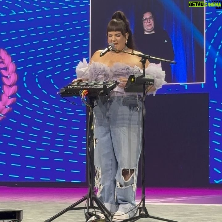 Netta - 10.4K Likes - Especially in times like this when we can see hate crimes against the LGBTQ community on the rise, Organizations like Out and Equal are a beacon of light.
It was an honor to perform for you today as we educate ourselves and support LGBTQ inclusion and belonging.
I want to thank you Disney for sponsoring the event in light of everything that is happening.
@disney
@outandequal
you've been driving me crazy in the comments to know what im wearing 👾
@stavofman.couture custom made this purple dream😁
styled by the great @itay_bezaleli
