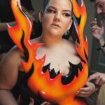 Netta Instagram - I finally got to collaborate with the legendary @offernissimofficial and together with @iamelsiebay we created a dark party track that feels great in the body when you play it! I’m incredibly lucky to be a blank canvas for my friends, who are also unbelievably talented artists: Divinely designed by@alonlivne perfectly executed by @mustache_art_studio Mastered by @itay_bezaleli @eranis @avimalka1 @orendanziger @itaibarrr corset master @shirazitlv @n.gesundhait is a force to be reckoned with✨ Let it Burn, Let it Burn, Let it Burn 🔥