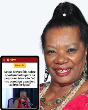 Neusa Borges Instagram - #NeusaBorges segue sendo destaque na mídia, a atriz falou recentemente em entrevista ao PODZÉ apresentado por @dudabocao, em Salvador (BA), sobre igualdade salarial no audiovisual para negros e principalmente para mulheres negras, uma luta da atriz de anos na arte.

 Link da matéria nos stories e nos destaques, na aba Mídia.

📰 @bnews_oficial 

#neusaborges 
#neusaborgesnamídia