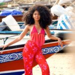 Nia Pettitt Instagram - Mornings in Lamu with @x.flowstate .. 🦋✨💖 — These are some of my favourite photos of all time, I felt my most beautiful and free here gallivanting bare foot around the water front. My friends have said that I radiate the most when I’m in Africa and I think it’s true. I’ve found the deep corners of myself in each country I’ve visited. In Kenya, I found my joyful and radiant self. 💖 #niaTHELIGHT #Lamu #Kenya