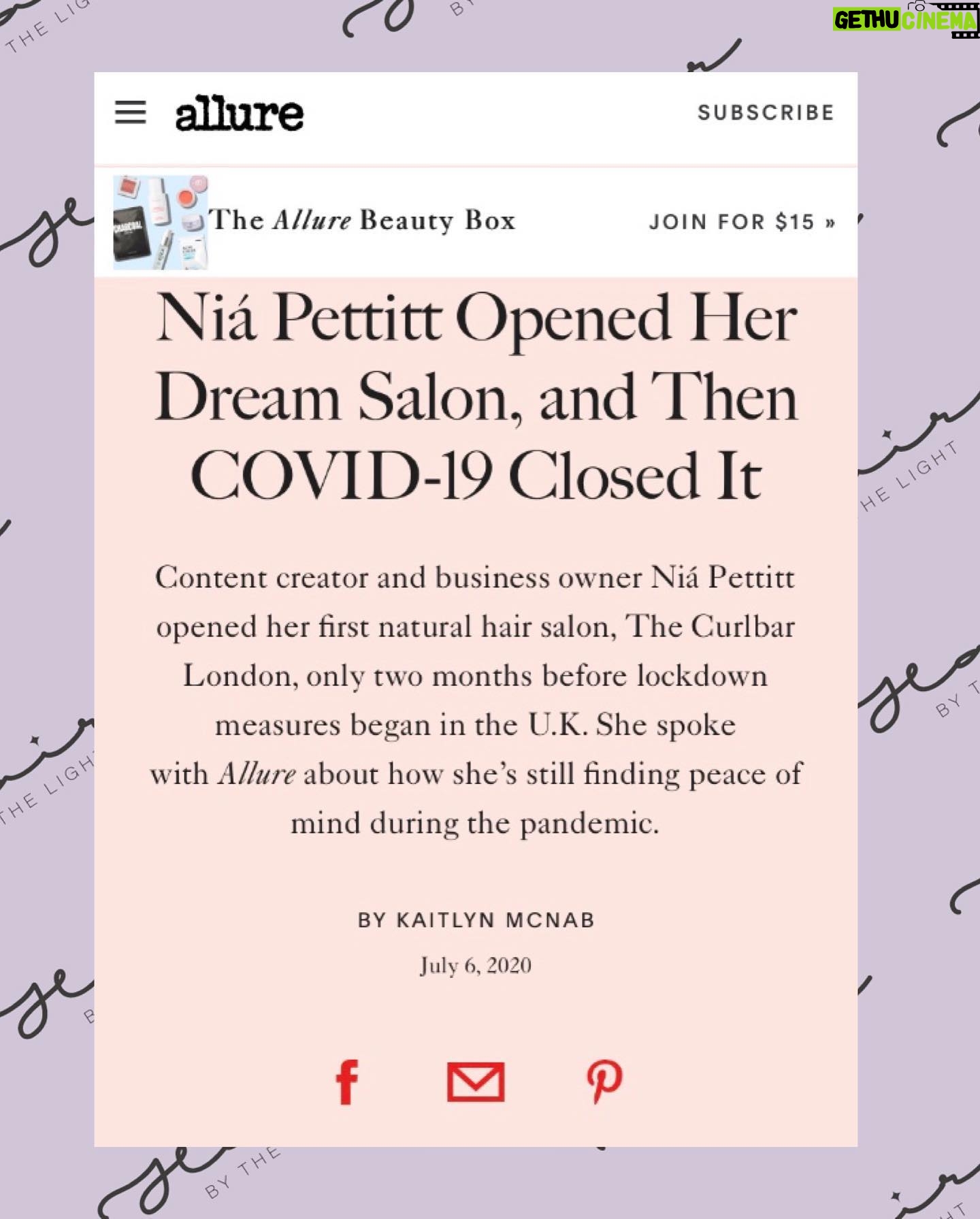 Nia Pettitt Instagram - Thank you SO much for the love on @TheCurlBarLondon announcement. 💕✨🦋 — It’s been quite the journey and the truth is.. if you would’ve told me a year ago I’d be here; I wouldn’t of believed you. When I first opened the salon, I was incredibly naive and had NO IDEA of what journey awaited me, what uncomfortable growth I needed to grow through and the new version of myself that I’d meet. I knew nothing about running a business and had to learn every single thing from making mistakes and failing. At first I was trying so hard to please everyone, I thought I could balance being a full time content creator, a full time boss and manager of staff and clients, a devoted girlfriend to my ex at the time, a good friend and a always there to rely on daughter or sister. I ended up sucking at it all burning myself to the ground. I became the saddest version of myself that I had never met before but I needed to meet her to be where I am today. I’m ready for this new chapter of my life and I’ll be sharing absolutely EVERYTHING renovation and building a business with you so I hope that you’ll enjoy this chapter of my life. To all the customers who visited my salon, made reviews, gave critique, returned, told their friend and their sister, celebrated with us and laughed with us. This wouldn’t be possible if it wasn’t for you. So thank you. Truly. All I know is, I’m going to take all those lessons and make this one even better for you. 💕 #TheCurlBarLondon