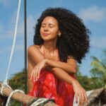 Nia Pettitt Instagram - Mornings in Lamu with @x.flowstate .. 🦋✨💖 — These are some of my favourite photos of all time, I felt my most beautiful and free here gallivanting bare foot around the water front. My friends have said that I radiate the most when I’m in Africa and I think it’s true. I’ve found the deep corners of myself in each country I’ve visited. In Kenya, I found my joyful and radiant self. 💖 #niaTHELIGHT #Lamu #Kenya