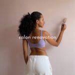 Nia Pettitt Instagram - SALON RENO SERIES. 👷🏽‍♀️✨💕 — Now that the walls have been sanded down, it was time to paint the undercoat. In this room I’m going for a light pink to keep it neutral but also have that feminine feel to it. I honestly cannot wait for it to all be done but I’m really enjoying this journey. I look forward to spending quality time with my Pappa everyday. The countdown begins till I announce the location this Sunday and do a grand reveal of the space.. 🦋✨💕 #TheCurlBarLondon #Renovation #Reno #DIY #Painting #Decorating #Decoration