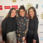 Nia Vardalos Instagram - About last night! Celebrating my Playtone pals Deva Anderson and Rachel Lautzenheiser nominated for the #mybigfatgreekwedding3 soundtrack at the Music Supervisor Guild Awards! Last video… Deva and I presented awards and even got to hug @billieeilish & @finneas omg 🏆 amazing