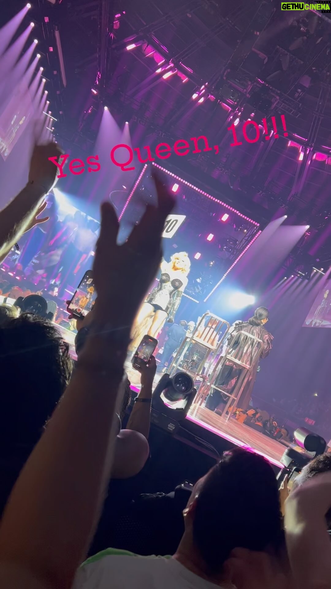 Nia Vardalos Instagram - #madonna #lastnight #losangeles #queen #forum #vogue