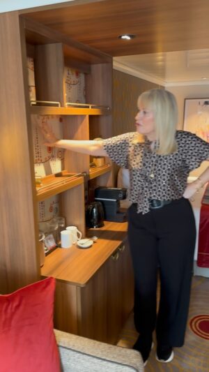 Nicki Chapman Instagram - I promised you a sneaky peak of our cabin - yes we escaped for one night onboard Cunard’s newest ship the Queen Anne

Luxury & comfort on the high seas - complete with balcony! Reading your comments on my last post - quite a few of you are already booked in for a voyage or three 😊 

For those who haven’t experienced a cruise, let’s sum up why we love it so much! Me - it’s total relaxation (should you want it), entertainment (should you wish to see it), fabulous food that you cannot deny and a taste of places around the globe I may not have been to before. 

Thank you @cunardline An absolute joy to be a guest on this special launch event 

Where shall we go next? 😉🌍

#cun4rd 
#QueenAnne 

Let me know