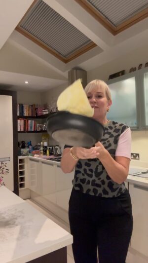 Nicki Chapman Instagram - Only gone flippin’ early 🥞🤣