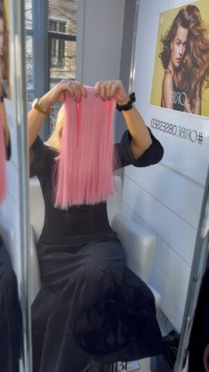 Nicki Chapman Instagram - Pink perfection… well the hair is anyway, not so sure about me 😉

Some of you may have noticed, the berry red - selected by you lovely lot -  hung on for dear life (didn’t fade at all) but it was time for a change. And you know how I love my pinky hues. Rose Quartz totally won me over. What do you think… right choice? 

Extensions by Sonia at Richard Ward (paid for) using @greatlengthsuk which work so well on my fine hair plus a few comb-line ones in my fringe. Super subtle & they give extra body to the barnet! 

Any questions fire away below… ⬇️

Thanks as ever to @soniajittlahairstylist @richardwardhair @greatlengthsuk