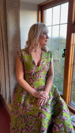 Nicki Chapman Instagram - Mmm a few gremlins in my feed so here we go #round2! 

Frocked & ready to celebrate ✨

Dress @thefoldlondon - bought last year
Silver slingbacks @russellandbromley 
Locks @blo_bar_london 
Glam by me

Celebrating my sister @shelleychap’s birthday

Venue @woottonparkweddings

#Warrickshire #60th