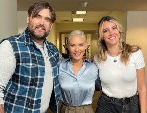 Nicky Whelan Instagram - In great company this last month. I love being on the road🎬I adore this cast and crew ❤️Didn’t want this one to end😔Thankyou to my long time friend and badass director @rajajcollinss 🎥🎞️🔥