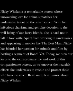 Nicky Whelan Instagram - Thankyou @jejunemag magazine for this spread and interview! I spoke with the magazine about @spiritofanimalsrescue @lc4a and all the wonderful work these organizations do for animals. Click the link in my bio for the full interview and more pics ! We had an incredible crew to put this shoot together and was shot by the legend @robertlynden #jejunemagazine @creativeprinc 💋✌🏼