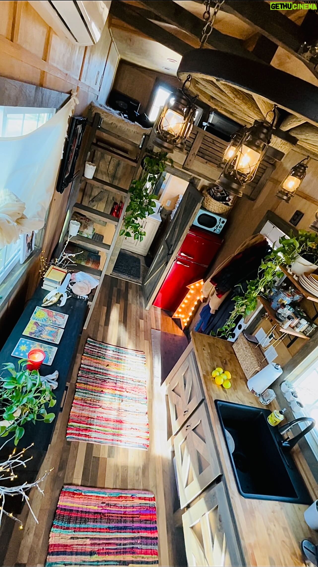 Nicky Whelan Instagram - Wanna see my tiny tiny house🏡 my escape💫my peace🌱 my love … 💁🏼♀️ lm on the road so much these days I felt it was important for the short times I’m home in California to surround myslef with nature, farmland, absolute peace and of course all the rescue animals. 🦙🐖🐓🦮I love this chapter of my life. 🪷I wake up to the most precious sunrises🌅 My meditations🧘🏼♀️ are more clear than ever and I can grow most of the foods I eat🍓🥒🥑🍑🍇🥬 Not far from Hollywood but far enough to keep my magic and sanity 🎭🤹🏻♀️🩰🎥 the adventures never end 🔮