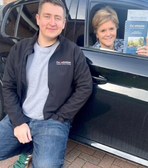Nicola Sturgeon Instagram - 🚗 So this happened today - at the tender age of 53, I passed my driving test (first time!!).
I couldn’t have done it without my brilliant instructor, Andy MacFarlane of Caledonian Learner Driver Training. It was really important to me, as a 53 year old former FM, not just to have an excellent teacher but someone I could trust and feel comfortable with - Andy was all of that and more!
The whole experience has taken me well out of any notion of a comfort zone, but hopefully proves that it’s never too late in life to do something new. 🎉🚗