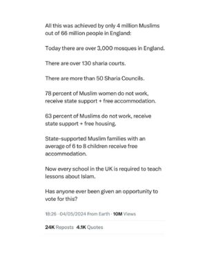 Nicola Thorp Instagram - There’s a racist, anti-Muslim tweet doing the rounds on Twitter, courtesy of Laurence Fox.

Let’s take a look at the facts, shall we?

https://fullfact.org/online/muslims-in-the-uk/