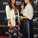 Nicola Correia Damude Instagram - I had such an AMAZING time presenting the “Best Actor WebSeries Award” at the 2022 @towebfest Awards! So many incredible Artists and Craftspeople recognized for their exceptional and inspiring work. Congrats to all the Nominees!🎉🎬 @katieuhlmann #towebfest #webseries #webcontent #awardsshow @le_rifkinator