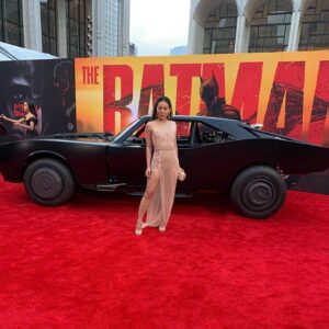 Nicole Kang Instagram - A Night Out in Gotham City 🦇🥀
I’m still sparkling ✨ 
@thebatman in theaters March 4th! You’re not ready🦇✨
SQUAD:
🕺🏻 @mososway 
📹 @allrightsaintreserved 
Style: @anatanaka 👑 
Dress: @aadnevikofficial 
Jewels: @chanelofficial 
Holding @louboutinworld 
Walking in @manoloblahnik 
MUP: @kimiduncan 🥀
Hair: @kyo_sud