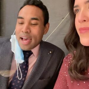 Nicole Power Instagram - Let’s take a minnie to talk about this GEM OF A HUMAN. KEVIN VIDAL. my talent crush is real. I used to creepily go watch him at secondcity 🤩. He’s one of the best people I’ve ever met and I can’t wait for people to meet Liam 💙😇. Oh and I think a musical episode writes itself, no?
