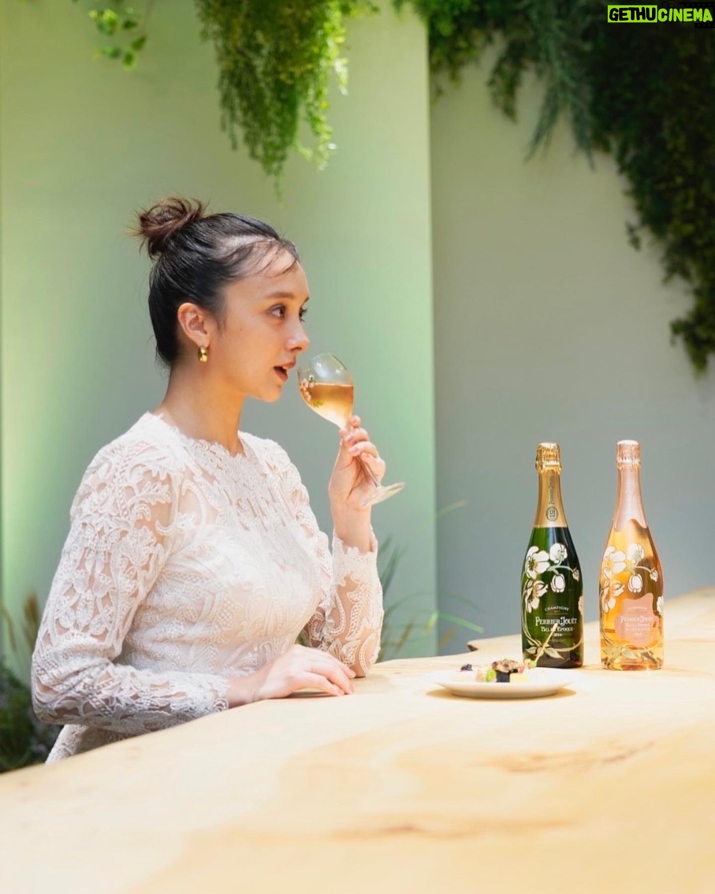 Nicole Ishida Instagram - ペリエ ジュエが10/12〜10/29の期間限定でやってるPOP-UP ストア “THE HOUSE OF WONDER by Perrier-Jouët” にお邪魔してきました! 原宿駅前にオープンしてあり 今回特別につくられた BAR では シャンパーニュとピエール・ガニェール監修の特別なペアリングフィンガーフードが楽しめます^ ^ 素敵なフォトスポットもたくさんあって 緑に溢れた素敵なところでした🫶🏻 ぜひみなさん遊びに行ってみてください😊 @perrierjouetjp #ペリエジュエ #thehouseofwonder #花はすべてのはじまり #pr