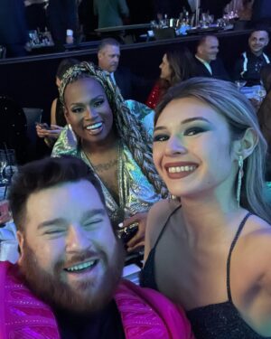 Nicole Maines Instagram - I had such a magical time at the #glaadawards last night. New friends, old friends, and lots and lots of legends! Congratulations to all of the nominees who are moving the needle forward for representation throughout media. And special congratulations to the entire cast and crew of @yellowjackets on their WIN!