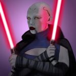 Nicole Maines Instagram - Ventress is back and so is this incredible art by @tantounart of ME AS ASAJJ VENTRESS! GOALS AF! #asajjventress #fanart #starwars #actor #ijs