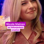 Nicole Maines Instagram - Sorry, #Yellowjackets cast, @nicoleamaines is heterosexual (and part of the problem) 💔 Full #SipOrSpill episode with @johnnysibilly is out now, link in bio!