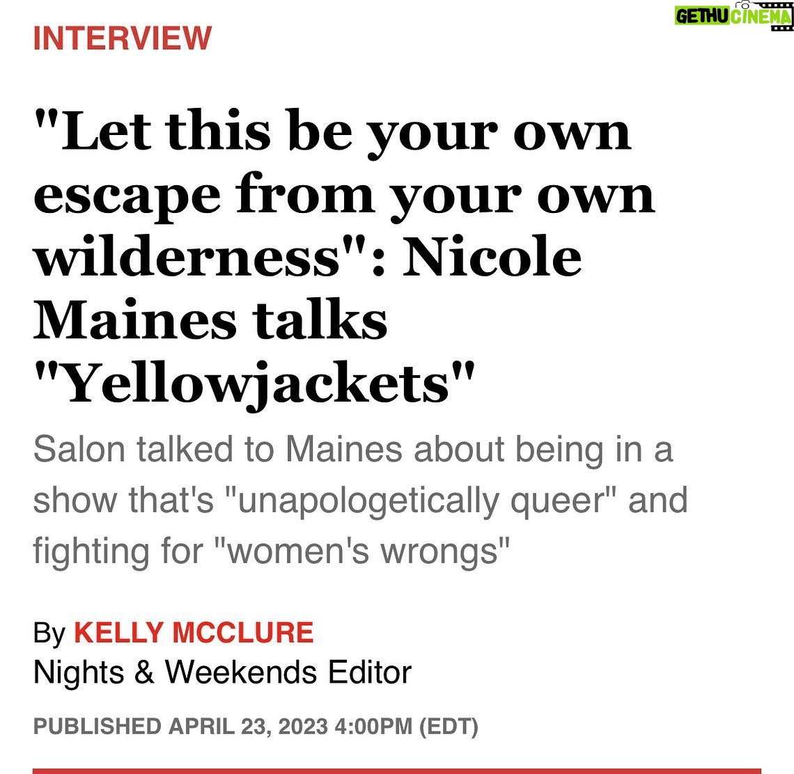 Nicole Maines Instagram - New interview link in story! “My existence, my visibility on screen, the representation will always be advocacy because existing in spaces where people don't want you is radical and rebellious in nature.” #Yellowjackets