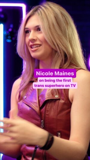Nicole Maines Instagram - To more firsts for trans representation – and seconds, thirds, & beyond. Happy #TransDayOfVisibility! 🏳️‍⚧️🤍

Thank you, @nicoleamaines, for a truly iconic episode of #LogoSpill with @johnnysibilly! Watch now at the link in bio.