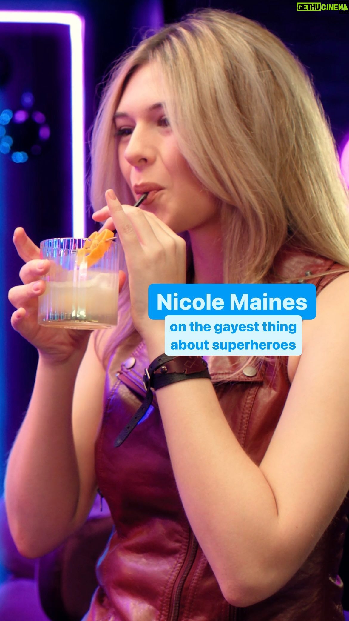 Nicole Maines Instagram - Confirmed by @nicoleamaines: all superheroes are at least a LITTLE bit 🫳🏳️🌈🏳️⚧️ Sit down with Nicole @johnnysibilly for #LogoSpill during #TransWeekOfVisibility – go to the link in bio to watch!