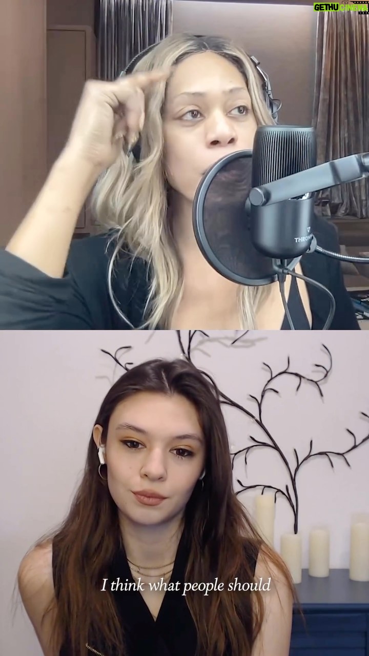 Nicole Maines Instagram - High school Nicole is screaming over getting to appear on #thelavernecoxshow! This was a really special moment for me and I am so grateful to have been able to have this conversation with someone I’ve admired for so long! Thank you so much for having me, @lavernecox ❤️🏳️⚧️ @shondaland @iheartpodcast #shondalandaudio #iheartpodcasts #transisbeautiful