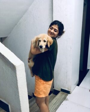Nidhi Bisht Instagram - Laali my Santa, the swimmer , the traveller , my comforter , your smile, your eyes, your patience, your forgiveness .. my doggo superhero baby who’s watching everything from her window.. 
Loves her walks, beach parties, car rides, crow watching, fetch balls and FOOOOOOD!
The Literature reader in our family, from Malgudi days to Premchand to Adulthood is a myth you ate it all! 

Always all ears for my ideas, chats, songs and dance. How you use to go for the shoes as soon as anybody came in!!
My constant snap out from the wall staring zone. 

You were so understanding and accommodating  to my work and my timings.. you helped me become social. Everyone was your friend :) 
Every time the exact same enthu when I said - Laali, neeche chalein?!! 
Your love for little coconuts, your zoomies attack , ice cream love . 

Meri pooch, you have my whole heart forever.. it’s unfair that you’re gone so soon.. I miss you yaar🥹
There’s no one like you Laali..
There never will be..
I will always love you Laalu, I know you will too ❤️♾❤️