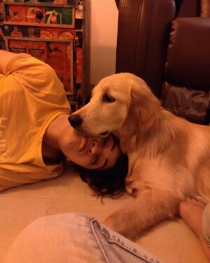 Nidhi Bisht Instagram - Laali my Santa, the swimmer , the traveller , my comforter , your smile, your eyes, your patience, your forgiveness .. my doggo superhero baby who’s watching everything from her window.. 
Loves her walks, beach parties, car rides, crow watching, fetch balls and FOOOOOOD!
The Literature reader in our family, from Malgudi days to Premchand to Adulthood is a myth you ate it all! 

Always all ears for my ideas, chats, songs and dance. How you use to go for the shoes as soon as anybody came in!!
My constant snap out from the wall staring zone. 

You were so understanding and accommodating  to my work and my timings.. you helped me become social. Everyone was your friend :) 
Every time the exact same enthu when I said - Laali, neeche chalein?!! 
Your love for little coconuts, your zoomies attack , ice cream love . 

Meri pooch, you have my whole heart forever.. it’s unfair that you’re gone so soon.. I miss you yaar🥹
There’s no one like you Laali..
There never will be..
I will always love you Laalu, I know you will too ❤️♾❤️