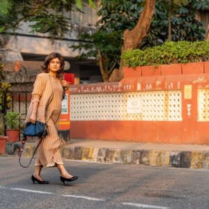 Nidhi Bisht Instagram - A summery afternoon 📝 
Clicked by @tarunsinghal15 

Hair by @mr.mascarenhas 

Styled by @smitikaur 
Wearing @joinalternative @_runwaymedia 
Jewellery - @deezoebydevika 
Shoes - @sole_weavers 
Bag @fetti.in 
#photoshoot
