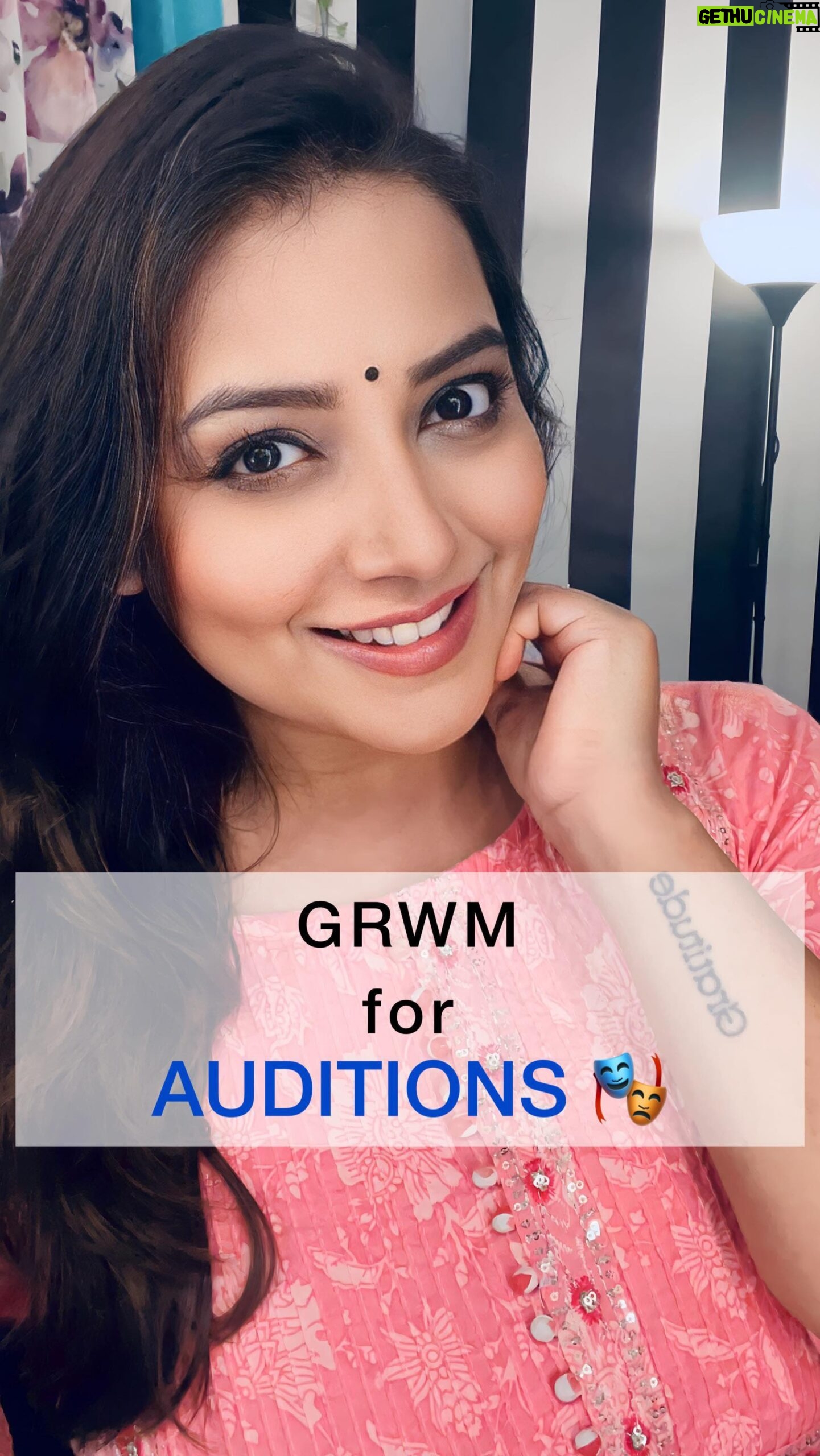 Nidhi Uttam Instagram - GRWM for Auditions🎭🎬 Unveiling the secrets to audition-perfect makeup! 🎭💄 Embrace your acting journey with confidence and glam yet look natural on screen #auditionready #makeupforbeginners #grwm #grwmmakeup #auditions #makeuptutorial Products used are listed on the video. Mostly all the products are easily available on @nykaabeauty ✨ @hudabeauty @biodermaindia @paccosmetic @kaybykatrina @girlactik @benefitindia @maybelline_ind