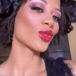 Nika King Instagram – Another Hollywood night 💋 
@q_paints 
.
#flowerchild #hippie #blackhippie #love #keepshining