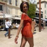 Nika King Instagram – In these Cannes streets 🇫🇷 
Outfit @daphnevalentedesigns 
Stylist @ilaria_de_plano
📷 @honeyy_robinsonn 
. 
#followthefunny #followthefashion #nikaking #rebelgirl #hbo #euphoria #firstlady #possumtrot #euphoricfaith