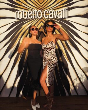 Nika King Instagram - I stepped out last night with my movie daughter @honeyy_robinsonn We’re here screening my film Rebel Girls 
.
#followthefunny #followthefashion #sunkissed #rebelgirls #robertocavalli #cannes #ruemama #hbo #euphoria #cougar #cougarcusp #milf