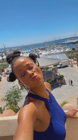 Nika King Instagram - Kiss you bye bye 💋 

.
#cannes #cannesfilmfestival #rebelgirls
