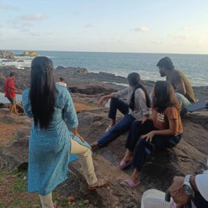 Nikhila Sankar Instagram - The journey of #lover 
It was a wonderful experience shooting this film. I'm really grateful to @millionoffl & @mrpentertainments for making me a part of #Lover 💜
I have been saving these pictures very carefully and to look back at these pictures as beautiful memories! Each picture has a story! 💯
It never felt like we were shooting a film. The vibe, the friendship that we all shared was a amazing and heartfelt💜. The locations we travelled to that was beautifully captured by our DOP @shreyaas_krishna anna 💥 Each and every location we travelled to was chosen so nicely! The mountain, the beach, gokarna, Chikmagalur!! It was a nice work trip to all these places
Pic2: The very first selfie taken by Ramya with Madhan which she wanted to show her cousins to make them jealous!😛
Pic5 : I really have to talk about the costumes which made each and every frame look colourful and real! Hats off to @navaa_rajkumar , the best costume designer and a very very sweet human being! My best friend! 
And @su_han_10, do you ever stop running! The most sincere AD I have ever encountered and his "Immediate" 😂! 
Pic 6: @rameshthilak anna Most sweetest person who never fails to entertain people around him with his jokes! And an amazing actor! 
Pic8 : All our happy faces after the final day of shoot, but still sad on the inside that we won't be able to hangout this frequently! Hope to see you all soon again guys! @manikabali87 @kanna__ravi @hachu.k @srigouripriya @rinibot 
What a performance guys! Every time I watch the movie it looks new and relatable, each and every scene! 
No words to explain @manikabali87 performance.. you dedication and knowledge 💯💥🔥
And @srigouripriya The way you learnt the language and now you speak better than all of us😅🥰😘
Pic9 : One picture with the director is a must! I finally got this picture on the last day of shooting! Amazing writing of @prabhuramvyas , the relatable characters!! Wow! 
Pic10: It doesn't need an explanation! @rinibot The happiness after watching the movie in the theaters with all of you guys!! Made my day! Thanks a lot for all the support! Love you💜