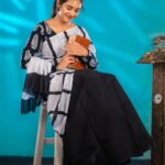 Nikhila Sankar Instagram - Black & White 🤍 PC: @jaihindh_photography MUA: @shami_s_makeover Outfit: @ohsenorita_clothing