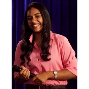 Nikhila Sankar Instagram - My very first TED talk at Anna University MIT campus 💜
Very honoured to be a part of this and thoroughly enjoyed the presence of @rjvigneshkanth anna @anbu_thasan @realtamilselvan @theagneljohn 

Thank you so much for inviting me💜💯

@tedcmit @anna_university.chennai @madras_institute_of_technology

.
.
.
.
#reelstamil #reelsexplore #instagood #viral #beyou #funny #trendingreels #reelitfeelit #relatable #trending #foryou #reellife #videooftheday #instagramreels #tamilcomedy #tamilmovie