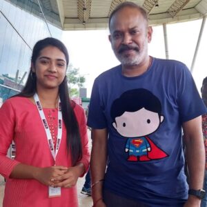 Nikhila Sankar Instagram - Take 2min of your time to read this.. it'll mean a lot to me💜

November 25 will be my most unforgettable day🌟💜
Ask me why? 

Though it was a small portion in the movie #manadu .. I am glad that I came all the way all on my own with great difficulty, time and struggles. 

#manadu
#str 

A journey of 1000 miles starts with the first step. And I'm glad I have kept mine💜💜

I'm really grateful and thankful to the team of manadu for introducing me to the big screen for the very first time. 
@badavagopi
@venkat_prabhu
@silambarasantrofficial 
@silva_stunt 

I'll never forget how simbu sir @silambarasantrofficial came spoke to me asking my name and the role in doing in the movie... Most down to earth person💜💜

And also @premgi sir who always had a smile on his face and cracked jokes whenever and making everyone laugh💜

I'm very happy and overly excited and I have no more words to say! 

And I'm really thankful to those who took time to record my little scene in the theaters and shout and whistle for me on my entry shot.. 😅💜 All these gestures made my day and without all of you.. it wouldn't have been possible.. thanks a lot..

And..

I love you all💜💜

#simbu #bigscreen #manadu #maanadu #maanaadu