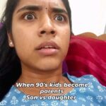 Nikhila Sankar Instagram - Big fan @viknesh31 - How 90's kids treat their son vs daughter 🤣❣️💯 . . . . . #reelstamil #reelsexplore #instagood #viral #beyou #funny #trendingreels #reelitfeelit #relatable #trending #foryou #reellife #videooftheday #instagramreels #tamilcomedy #tamilmovie