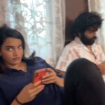 Nikhila Sankar Instagram - Life is waiting. ❤️💫 Actors life from the sets of #lover #lovermovie #actorslife #truelover #shootingspot🎥 #madhanwanders #loveronhotstar