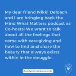 Nikki DeLoach Instagram - Welp! You asked, we listened! We’ve heard a lot about our podcast recently, specifically, what happened to it?!! It is safe to say when you’re grieving it is hard to carry a conversation with yourself, let alone the world. It’s hard, actually! Preparing for a guest, making sure you’re on top of your game as a host. If you’re going to put something out into the world, it better be valuable. Otherwise, it’s just added noise. One of my very best friends in this world happens to live on the west coast. It is a real pain. So, @nikdeloach and I decided on a compromise that helps us see and talk more AND it brings back the podcast. Drumroll: She’s going to co-host the podcast with me! We are also changing it up a bit. This won’t just be about Alzheimer’s and dementia caregiving but rather ALL the parts about life that are hard, and how to find your way through the hard. Specifically, we want to help you navigate the hardest parts of your journey and bring a deeper meaning to the pain you may experience as ANY kind of caregiver. Children, parents, spouses, friends even. It all matters. Nikki lost her father to the most vicious kind of brain disease, and she did it while her son was fighting for his life. She knows pain. She’s also the most genuinely kind and hilarious person I know. She single handedly (and from three hours and 3,000 miles away) helped me the entire horrific last six months of my mom’s life. She talked to doctors when I couldn’t, she navigated family dynamics that got out of control when I couldn’t. She is that person, that friend. She drops everything and gets in the mud with you without taking off her coat. I love her and I know you all will too. Here’s to MINDING WHAT MATTERS!