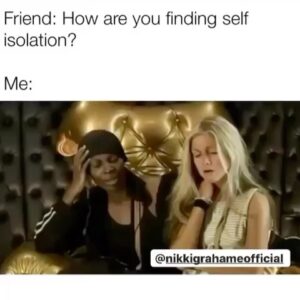 Nikki Grahame Instagram - Literally my current state😫😫😫😫#quarantine #nikkigrahamereactions #lifeonlockdown #isolation #memes