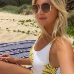 Nikki Osborne Instagram - I’m no influencer (see image 3) but I love yellow, I love cozzies, I love Australia and I @lovebonfire_thelabel . #lovebonfire #lovebonfirethelabel #beach #swimwear