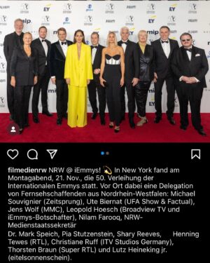 Nilam Farooq Instagram - nyc dump🗽50. International Emmy Awards, habe sogar eine Laudatio gehalten. Ereignisreiche Tage, nach sieben Jahren zurück in New York (bin damals ausgewandert), irgendwie auch sehr emotional. Heute bin ich viel glücklicher und es ist so viel Gutes passiert. Danke an @filmedienrw für die Einladung.