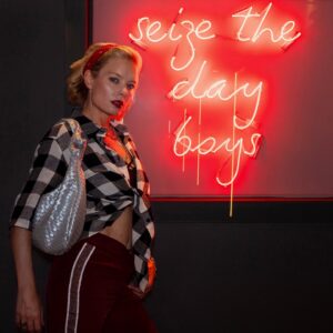 Nina Bergman Instagram - Which Nina….. 1,2,3 or 4??

Flannel shirt by @masai_us all vegan and cruelty free fashion 🕺🏼 Swipe👉🏻👉🏻👉🏻👉🏻 
Shirt & Nina made in Denmark🇩🇰 

Special thanks to @honda_powersports_us for the #motorcycle @meliebianco for the #veganbags  #blackswimsuit by @trap_anna  and @therealdanielbernhardt for the #location and of course all #veggies that went into creating this body🙏🏻